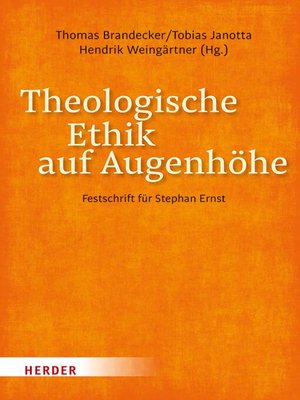 cover image of Theologische Ethik auf Augenhöhe